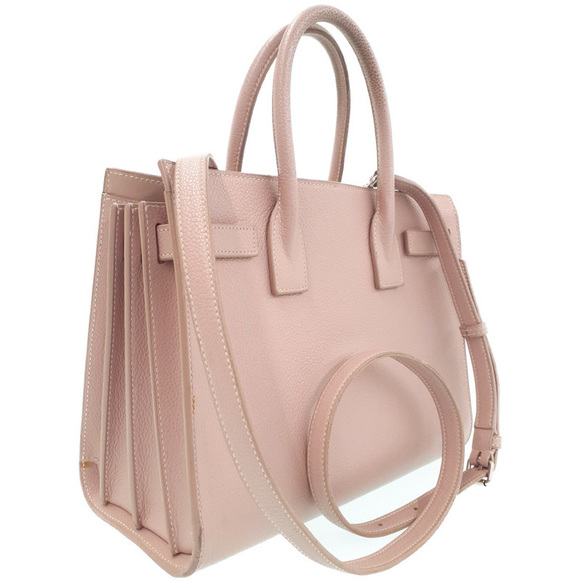 Saint Laurent Paris Sac De 2way Bag Pink Beige - Picture 2 of 9